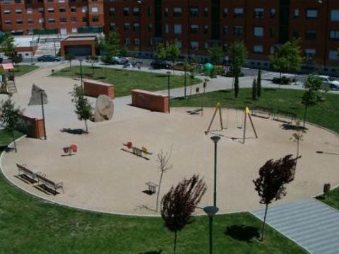 Vista general del parque que lleva el nombre de M. Amadora en Valladolid