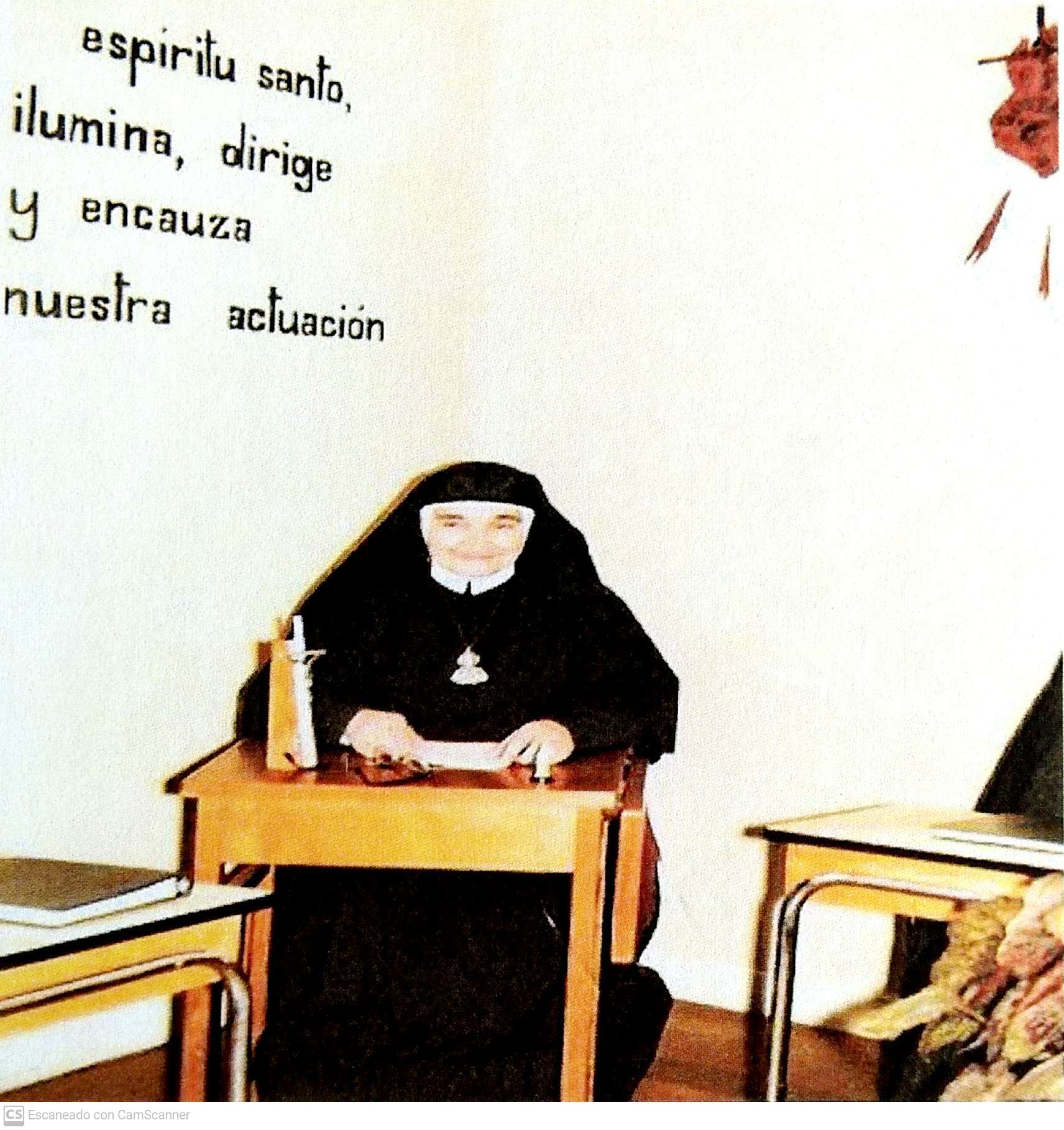 Placa del Parque dedicado a Madre Amadora en Valladolid